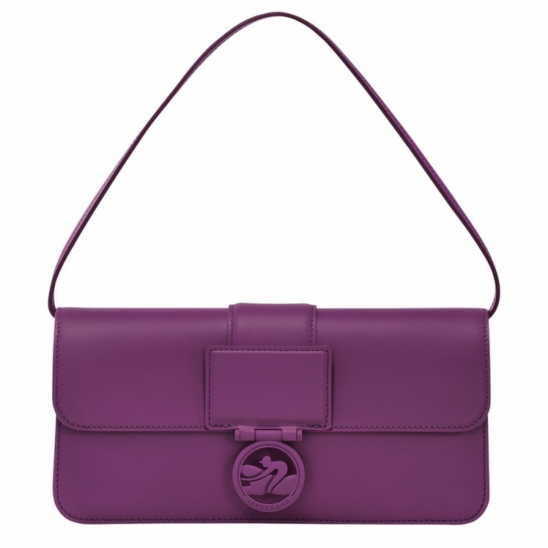 Purple Longchamp Box-Trot M Women's Hobo Bags